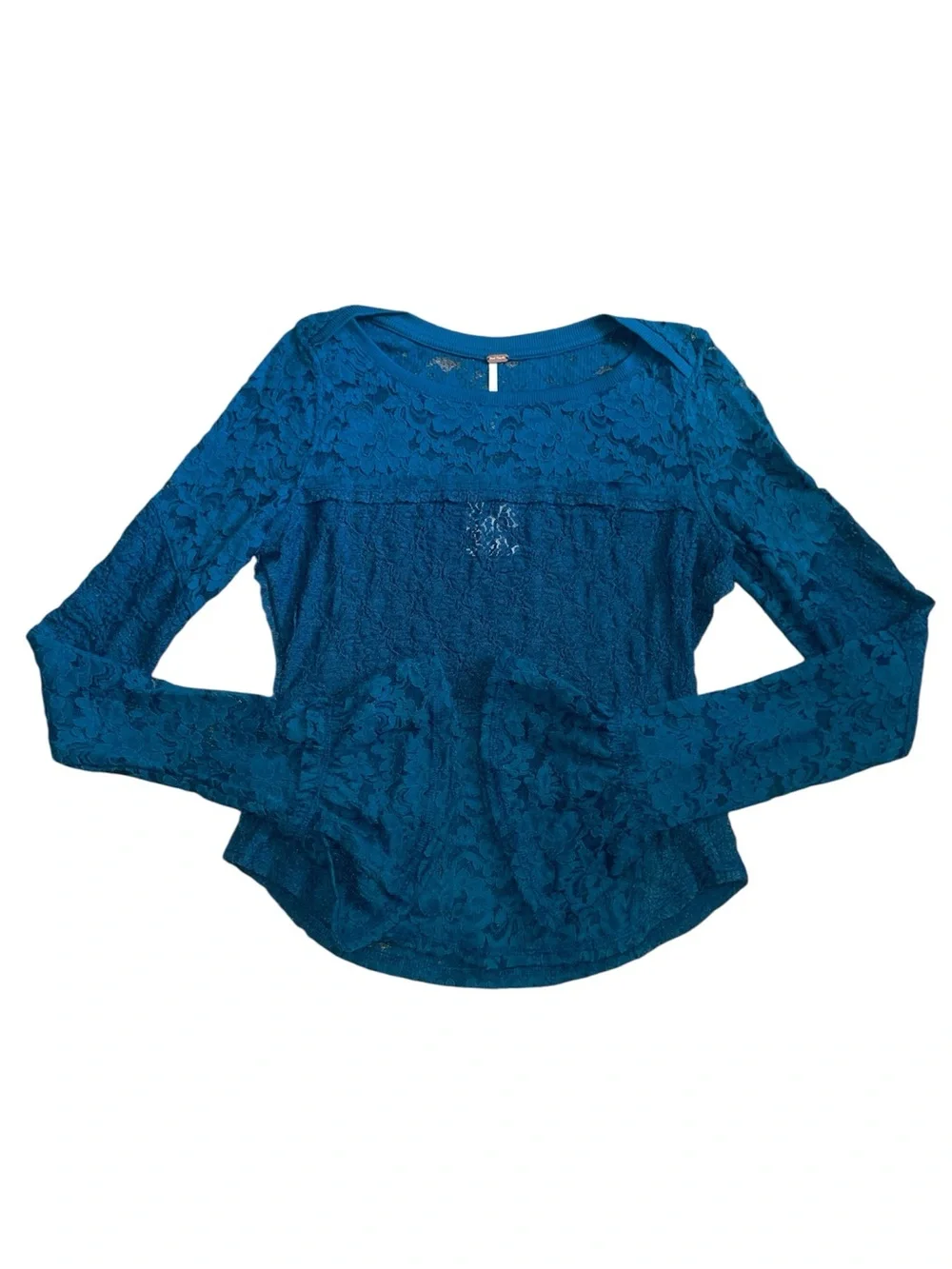 NWT free people lace long sleeve top
